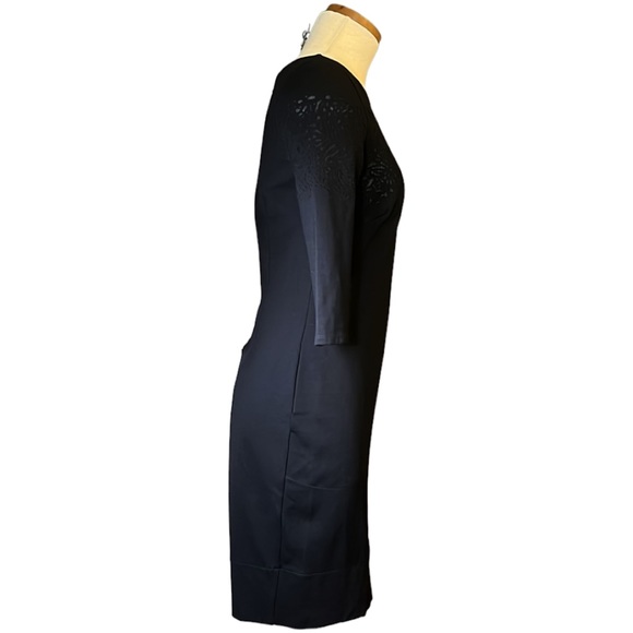 Betsey Johnson Cut Out Pattern Mesh Mini Dress, Black, size 2 - Picture 8 of 16